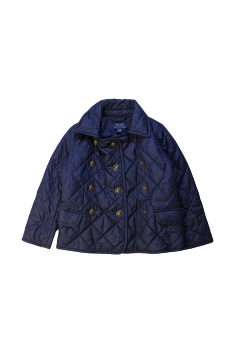 A Navy Puffer/Quilted Coats & Outerwear from Polo Ralph Lauren in size 4T for neutral. (Front View)