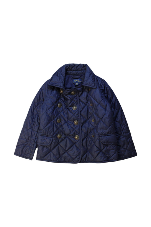 A Navy Puffer/Quilted Coats & Outerwear from Polo Ralph Lauren in size 4T for neutral. (Front View)