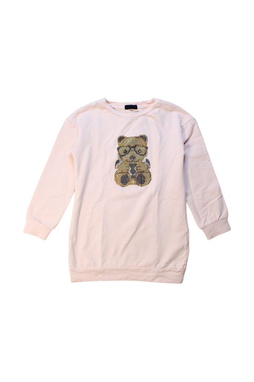 A Pink Sweatshirts from Fun & Fun in size 6T for girl. (Front View)