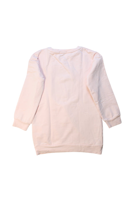 A Pink Sweatshirts from Fun & Fun in size 6T for girl. (Back View)