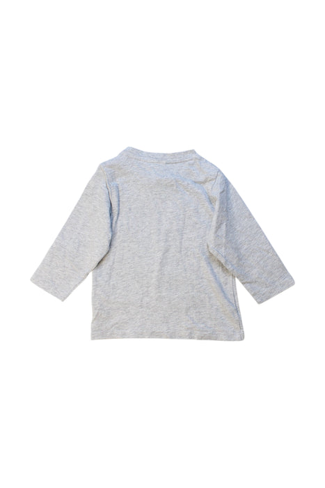 A Grey Long Sleeve T Shirts from Boss in size 6-12M for boy. (Back View)