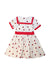 A White Short Sleeve Dresses from Bora Aksu in size 4T for girl. (Back View)