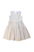A Beige Sleeveless Dresses from Il Gufo in size 4T for girl. (Front View)