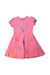 A Pink Short Sleeve Dresses from Moschino in size 4T for girl. (Front View)
