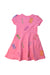 A Pink Short Sleeve Dresses from Moschino in size 4T for girl. (Back View)