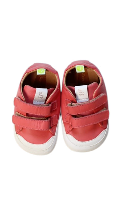 A Pink Sneakers from Tip Toey Joey in size 18-24M for boy. (Back View)