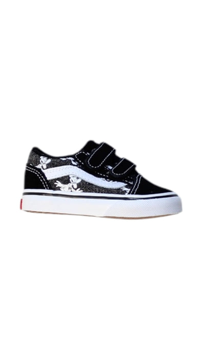 A Black Sneakers from Vans in size 12-18M for boy. (Front View)
