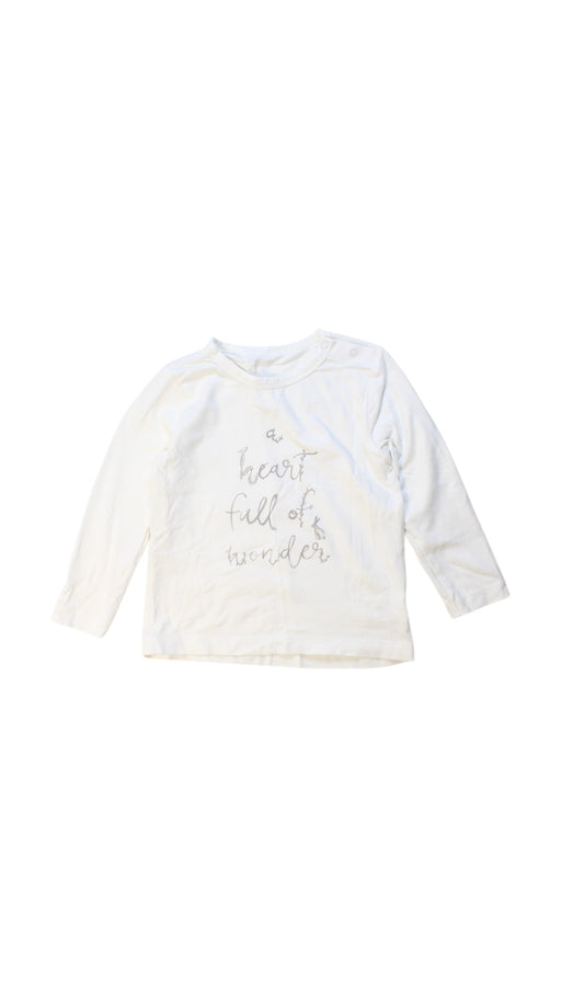 A White Long Sleeve Tops from Wilson & Frenchy in size 12-18M for girl. (Front View)