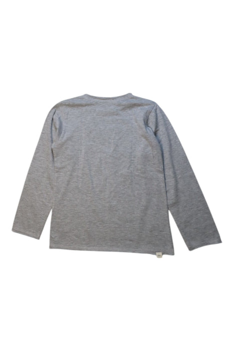 A Grey Long Sleeve T Shirts from Mini Mioche in size 6T for neutral. (Back View)