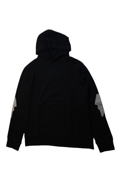 A Black Hooded Sweatshirts from Crewcuts in size 12Y for boy. (Front View)