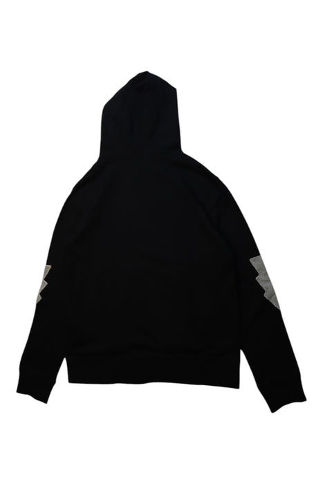 A Black Hooded Sweatshirts from Crewcuts in size 12Y for boy. (Back View)