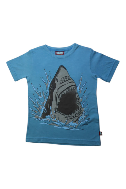 A Blue Short Sleeve T Shirts from City Threads in size 5T for boy. (Front View)