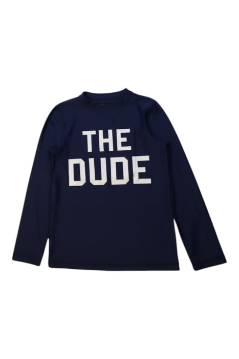 A Navy Long Sleeve T Shirts from Crewcuts in size 5T for boy. (Front View)