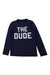 A Navy Long Sleeve T Shirts from Crewcuts in size 5T for boy. (Front View)