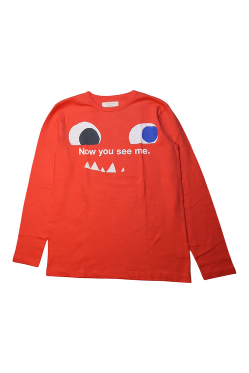 A Red Long Sleeve T Shirts from Crewcuts in size 14Y for boy. (Front View)
