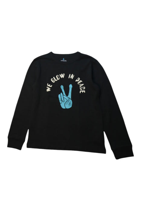 A Black Crewneck Sweatshirts from Crewcuts in size 10Y for boy. (Front View)