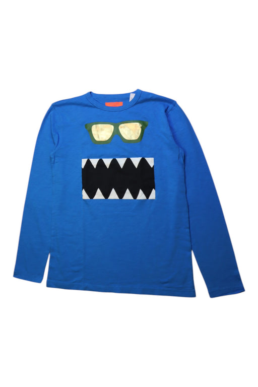 A Blue Long Sleeve T Shirts from Crewcuts in size 14Y for boy. (Front View)