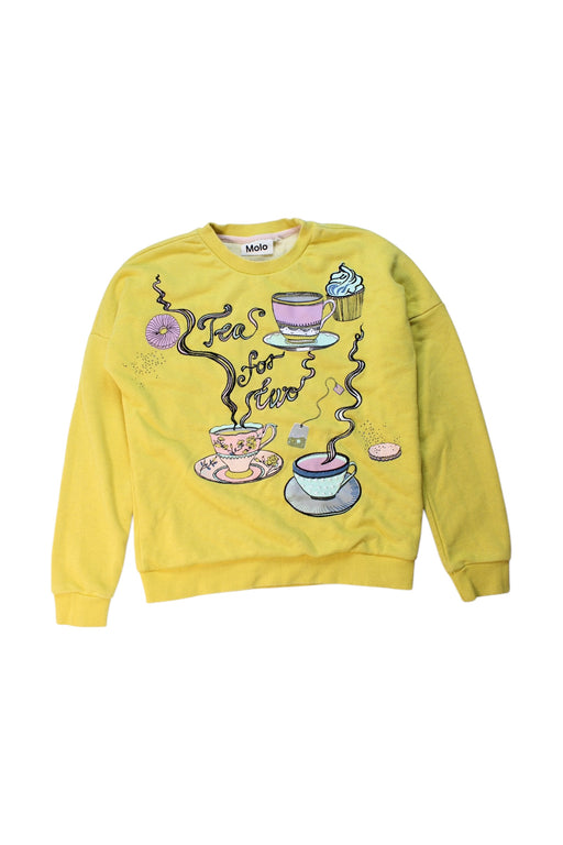A Yellow Crewneck Sweatshirts from Molo in size 12Y for girl. (Front View)