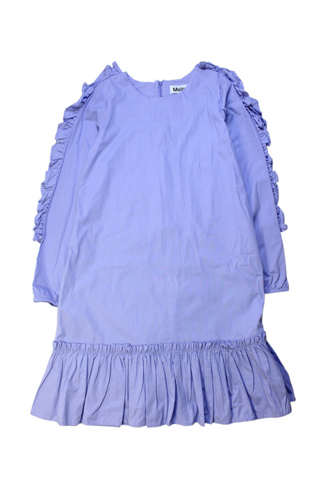 A Blue Long Sleeve Dresses from Molo in size 11Y for girl. (Front View)