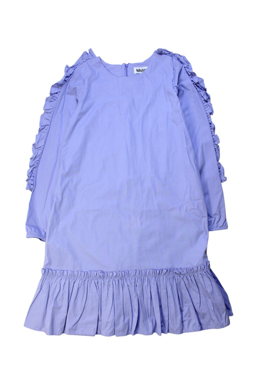 A Blue Long Sleeve Dresses from Molo in size 11Y for girl. (Front View)