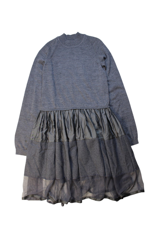 A Grey Sweater Dresses from jnby by JNBY in size 11Y for girl. (Front View)