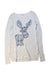 A Beige Long Sleeve Tops from Abercrombie & Fitch in size 12Y for girl. (Front View)