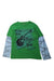 A Green Long Sleeve T Shirts from City Threads in size 5T for boy. (Front View)