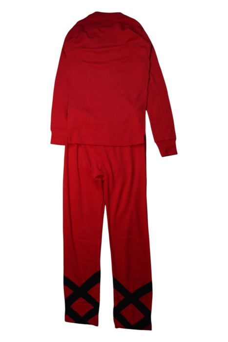 A Red Pyjama Sets from Sara's Prints in size 14Y for boy. (Back View)