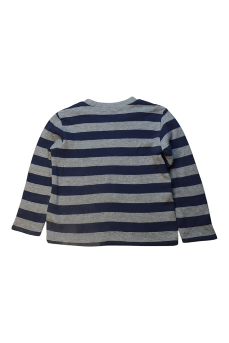 A Navy Long Sleeve T Shirts from Boden in size 4T for boy. (Back View)