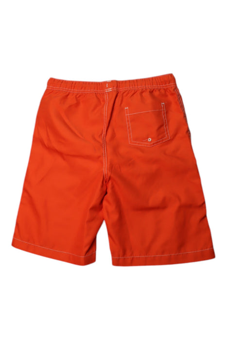 A Orange Swim Shorts from Lands' End in size 14Y for boy. (Back View)