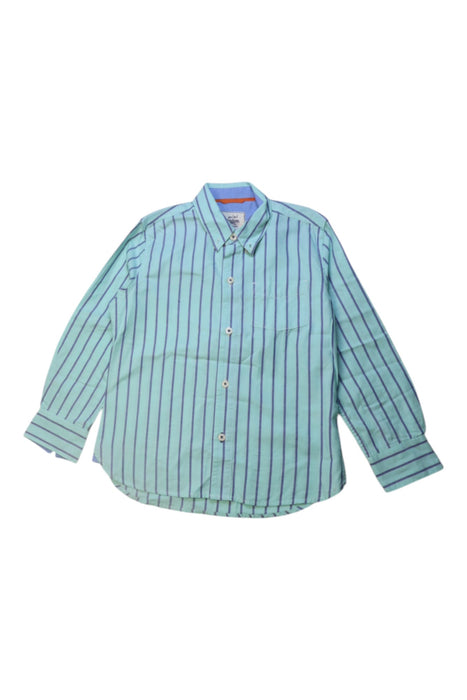 A Blue Long Sleeve Shirts from Boden in size 5T for boy. (Front View)