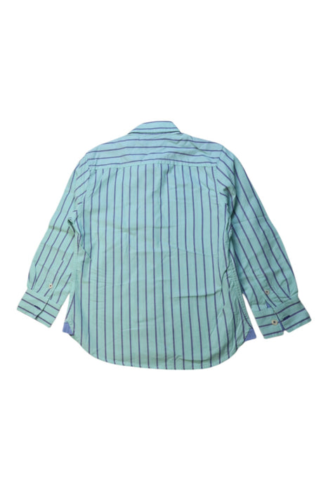 A Blue Long Sleeve Shirts from Boden in size 5T for boy. (Back View)