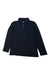 A Navy Long Sleeve Polos from Crewcuts in size 4T for boy. (Front View)