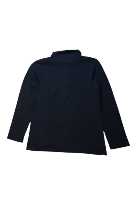 A Navy Long Sleeve Polos from Crewcuts in size 4T for boy. (Back View)