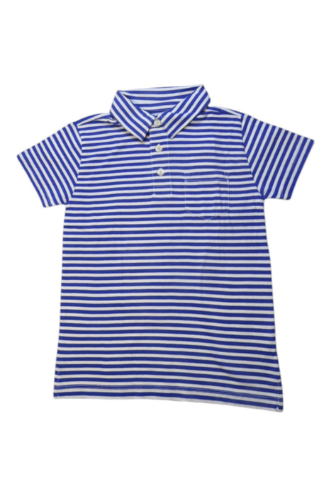 A Blue Short Sleeve Polos from Crewcuts in size 4T for boy. (Front View)