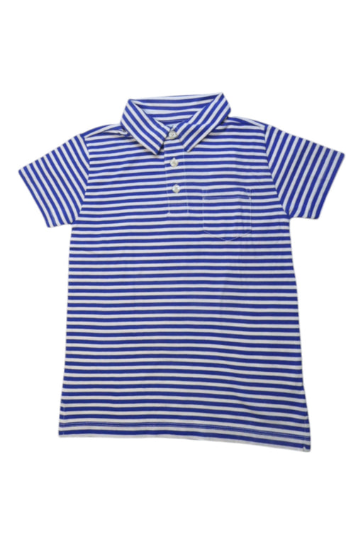 A Blue Short Sleeve Polos from Crewcuts in size 4T for boy. (Front View)