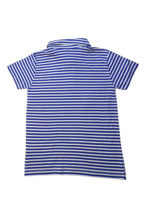 A Blue Short Sleeve Polos from Crewcuts in size 4T for boy. (Back View)