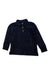 A Navy Long Sleeve Polos from Crewcuts in size 4T for boy. (Front View)