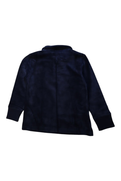 A Navy Long Sleeve Polos from Crewcuts in size 4T for boy. (Back View)