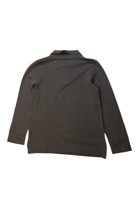 A Brown Long Sleeve Polos from Crewcuts in size 4T for boy. (Back View)