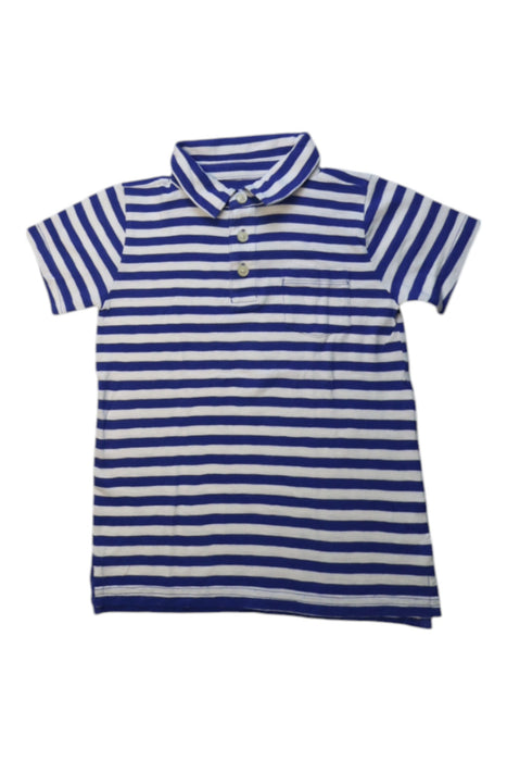 A Blue Short Sleeve Polos from Crewcuts in size 4T for boy. (Front View)