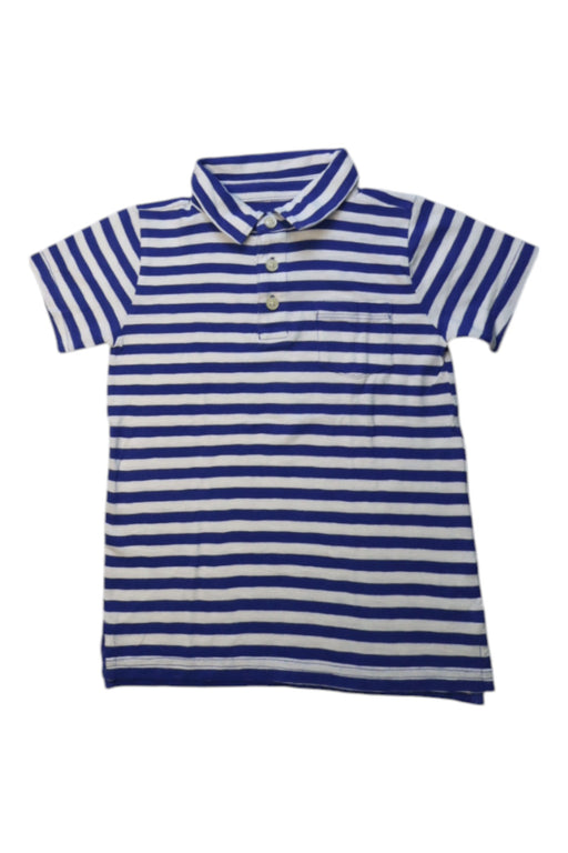 A Blue Short Sleeve Polos from Crewcuts in size 4T for boy. (Front View)