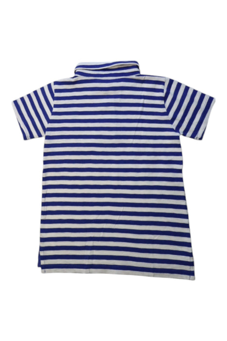 A Blue Short Sleeve Polos from Crewcuts in size 4T for boy. (Back View)