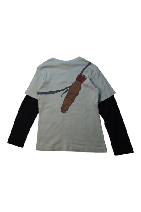 A Black Long Sleeve T Shirts from City Threads in size 7Y for boy. (Back View)