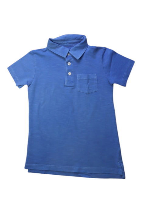 A Blue Short Sleeve Polos from Crewcuts in size 4T for boy. (Front View)
