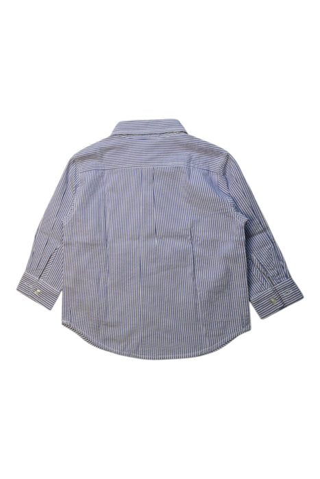 A Blue Long Sleeve Shirts from Seed in size 12-18M for boy. (Back View)