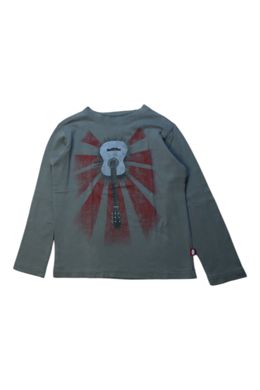 A Green Long Sleeve T Shirts from City Threads in size 5T for boy. (Front View)
