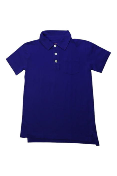 A Blue Short Sleeve Polos from Crewcuts in size 4T for boy. (Front View)