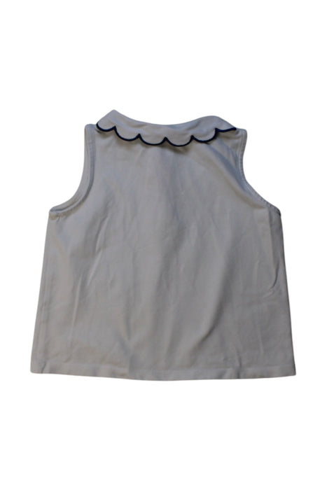 A White Sleeveless Tops from Jacadi in size 6T for girl. (Back View)