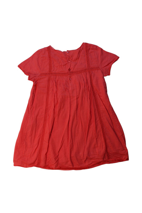 A Red Short Sleeve Dresses from Bonpoint in size 4T for girl. (Back View)